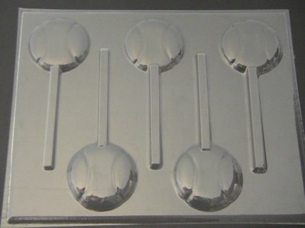 1422 Tennis Ball Chocolate Candy Lollipop Mold
